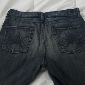7 for all mankind A pocket dark wash jeans